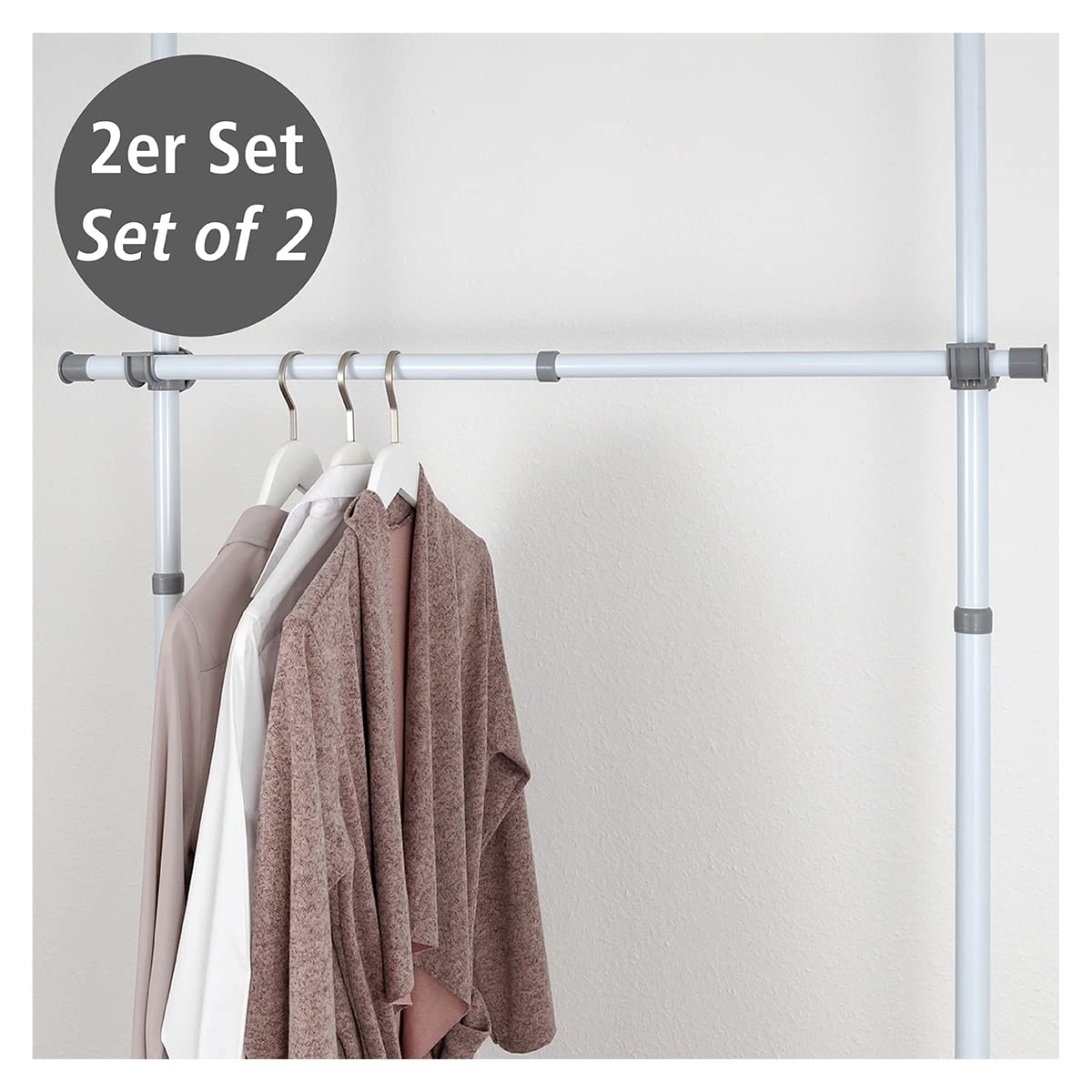 wenko-herkules-kleiderstange-2er-set-wei-75-120-cm-metall image 6