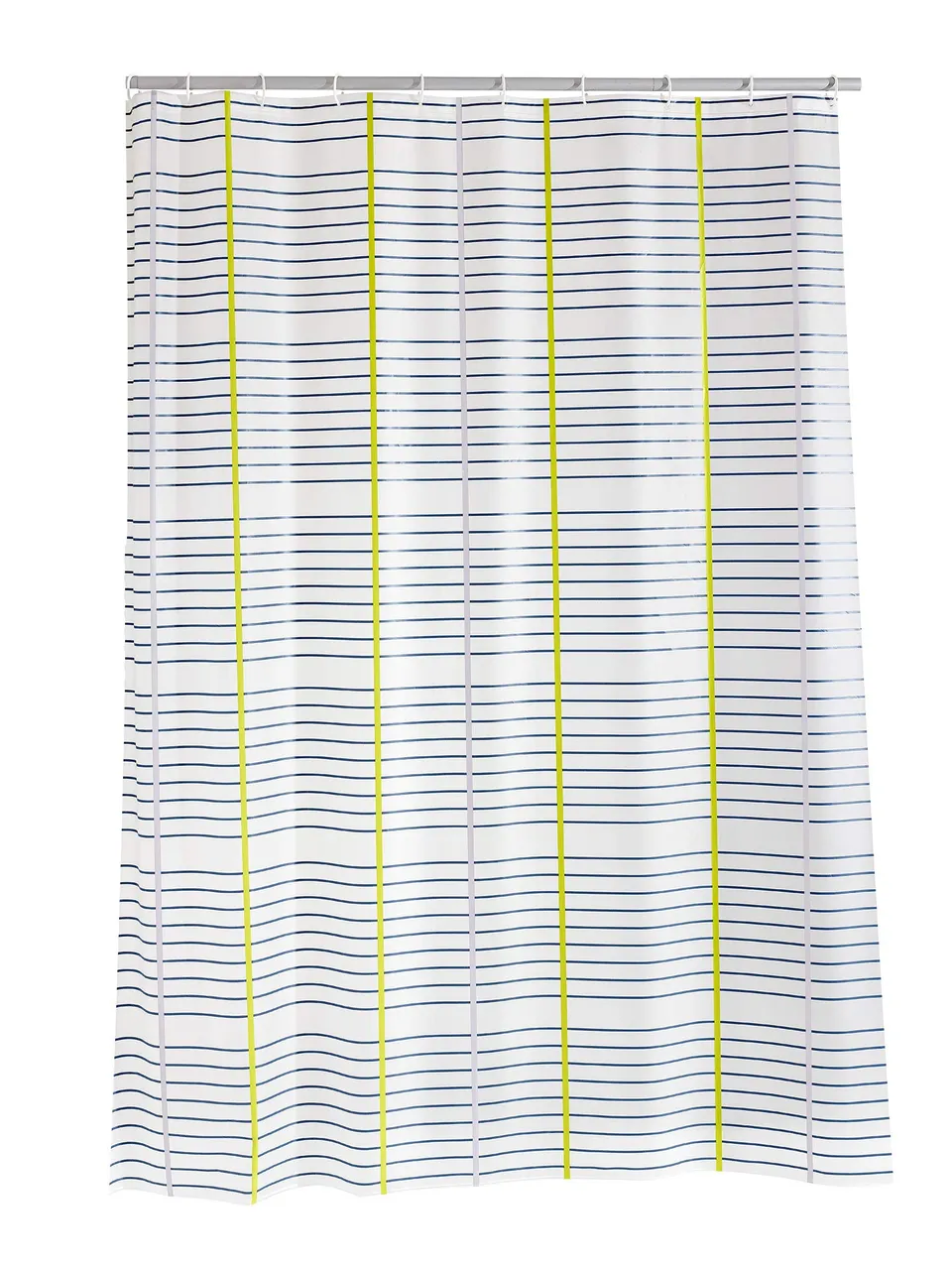 ridder-classique-duschvorhang-folie-180x200-cm-gestreift-semitransparent-inkl-ri image 1