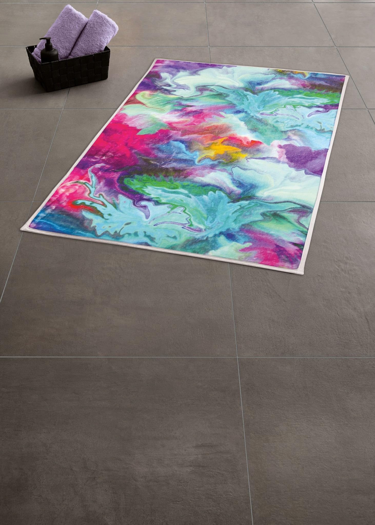 kleine-wolke-badteppich-fusion-multicolor-50-x-60-cm-oeko-tex-rutschhemmend-wasc image 2