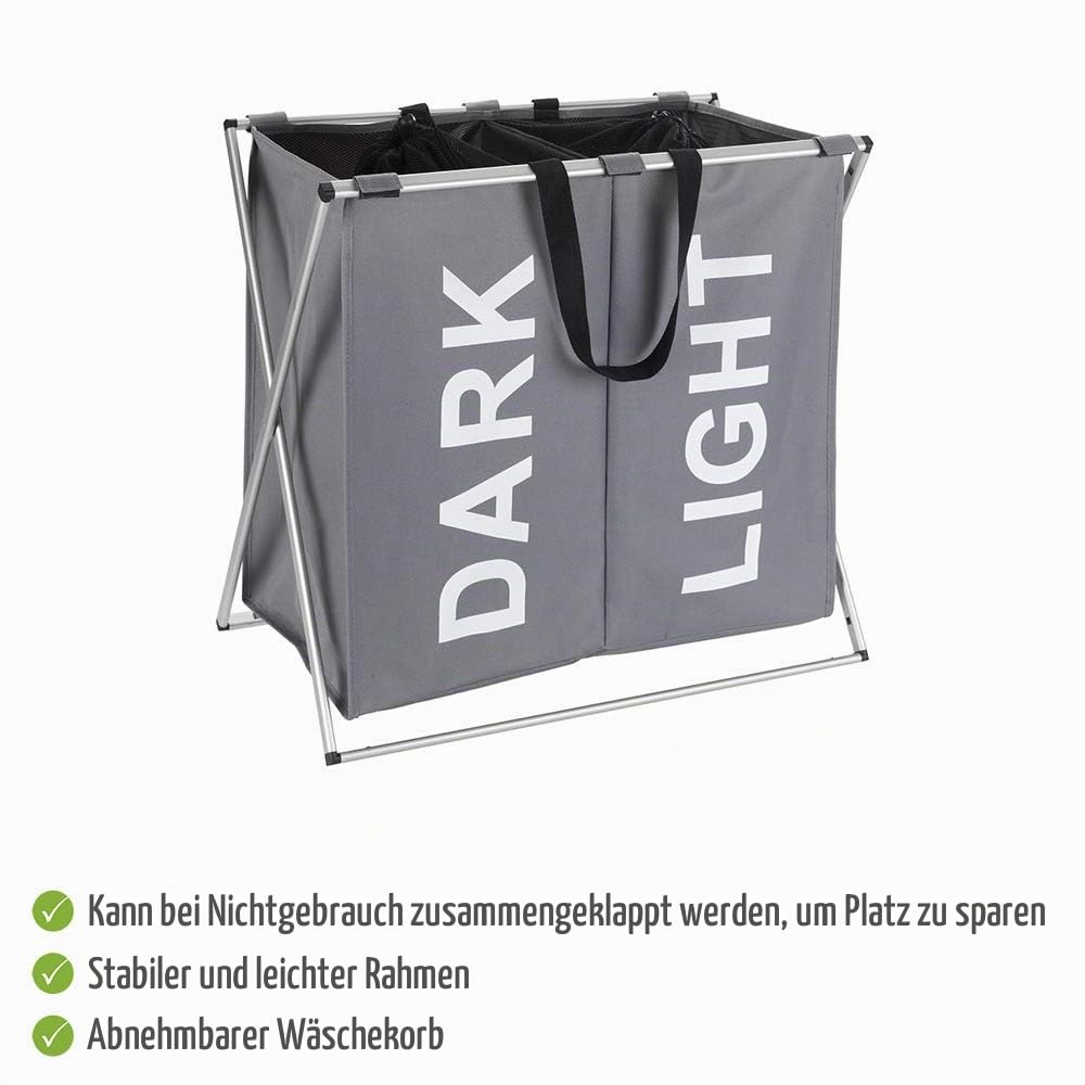 wenko-w-schesammler-duo-grau-120-l-w-schekorb-mit-deckel-dark-light-59-x-57-x-38 image 3