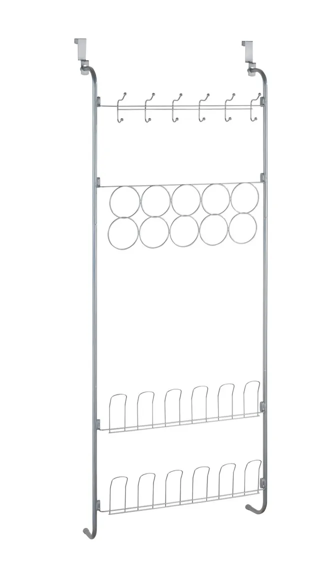 wenko-t-r-organizer-h-nge-regal-59-x-150-5-x-18-5-cm-f-r-kleidung-und-schuhe-sil image 1
