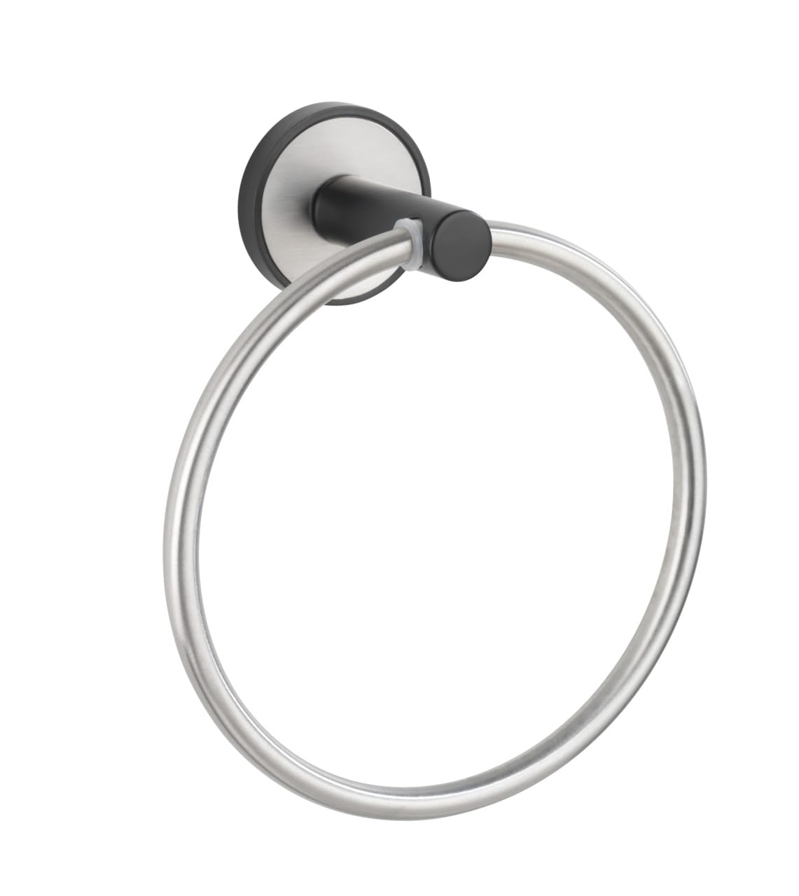 wenko-udine-handtuchring-15-x-18-x-7-5-cm-edelstahl-schwarz-matt-geb-rstet-uv-lo image 1
