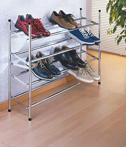 wenko-schuhregal-ausziehbar-f-r-10-paar-stapelbar-chrom-62-115-x-35-x-23-cm image 6