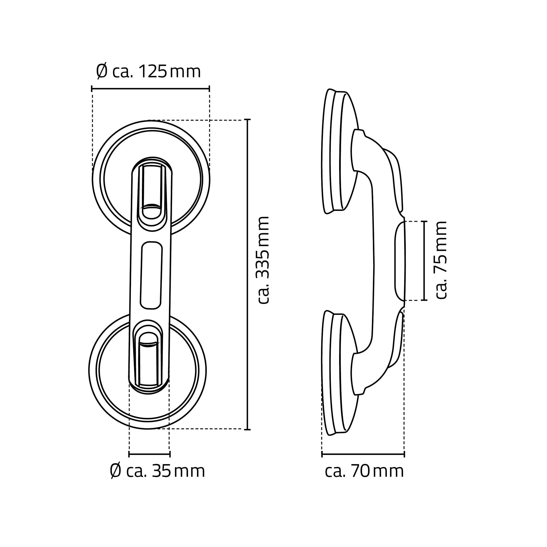 ridder-rob-reisesauggriff-haltegriff-abs-wei-33-5-x-12-5-x-7-cm image 8
