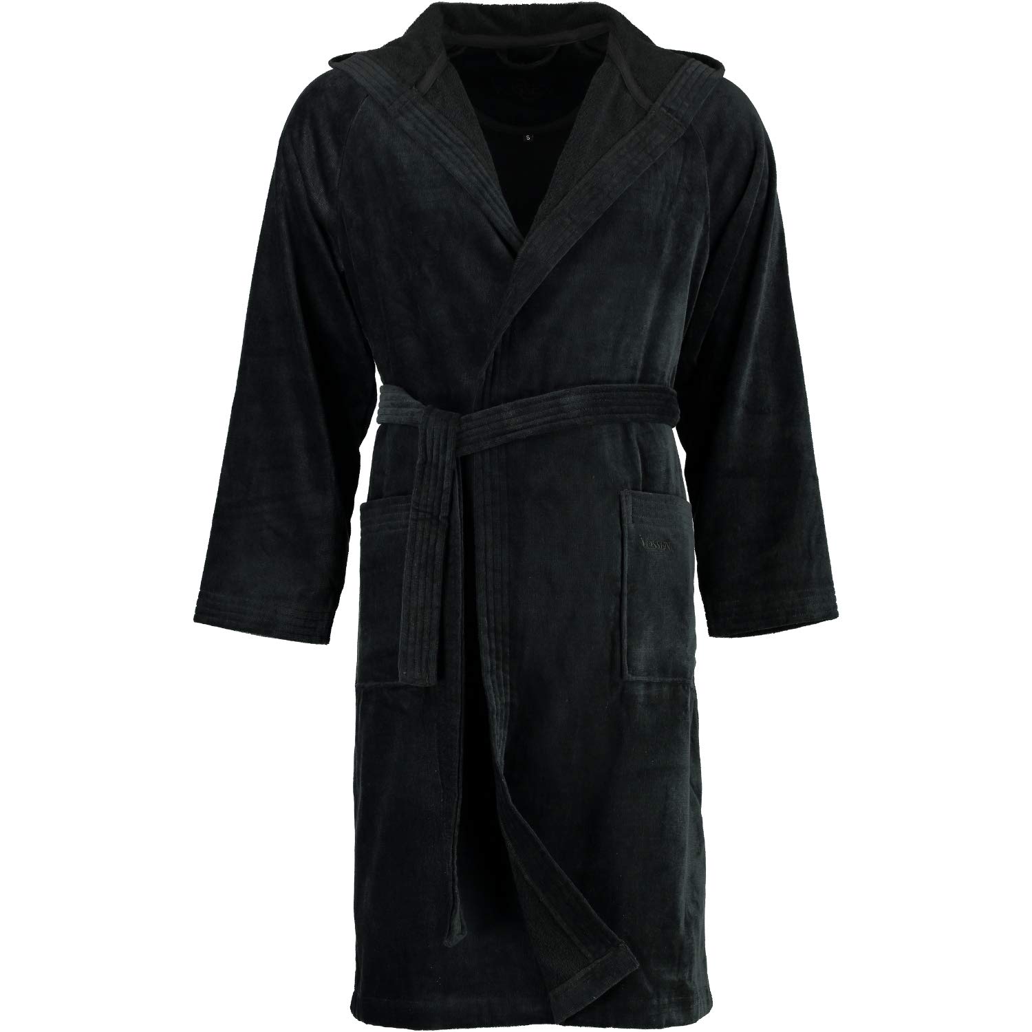 vossen-bademantel-texas-mit-kapuze-schwarz-7900-gr-e-xl-unisex image 4