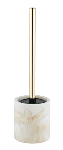 wenko-wc-garnitur-odos-wei-gold-marmor-b-rstenhalter-aus-polyresin-mit-toiletten image 6