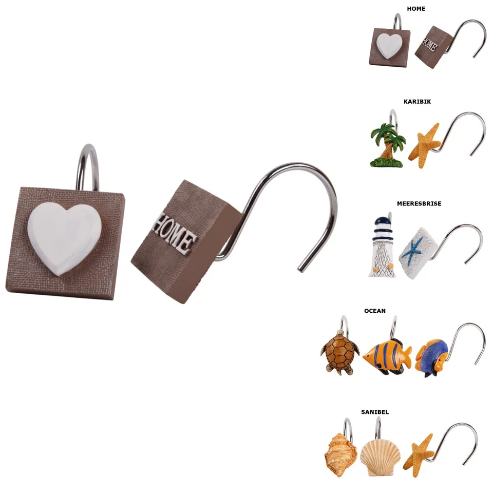 sanilo-duschvorhangringe-home-12er-set-edelstahl-haken-3-5-cm image 1