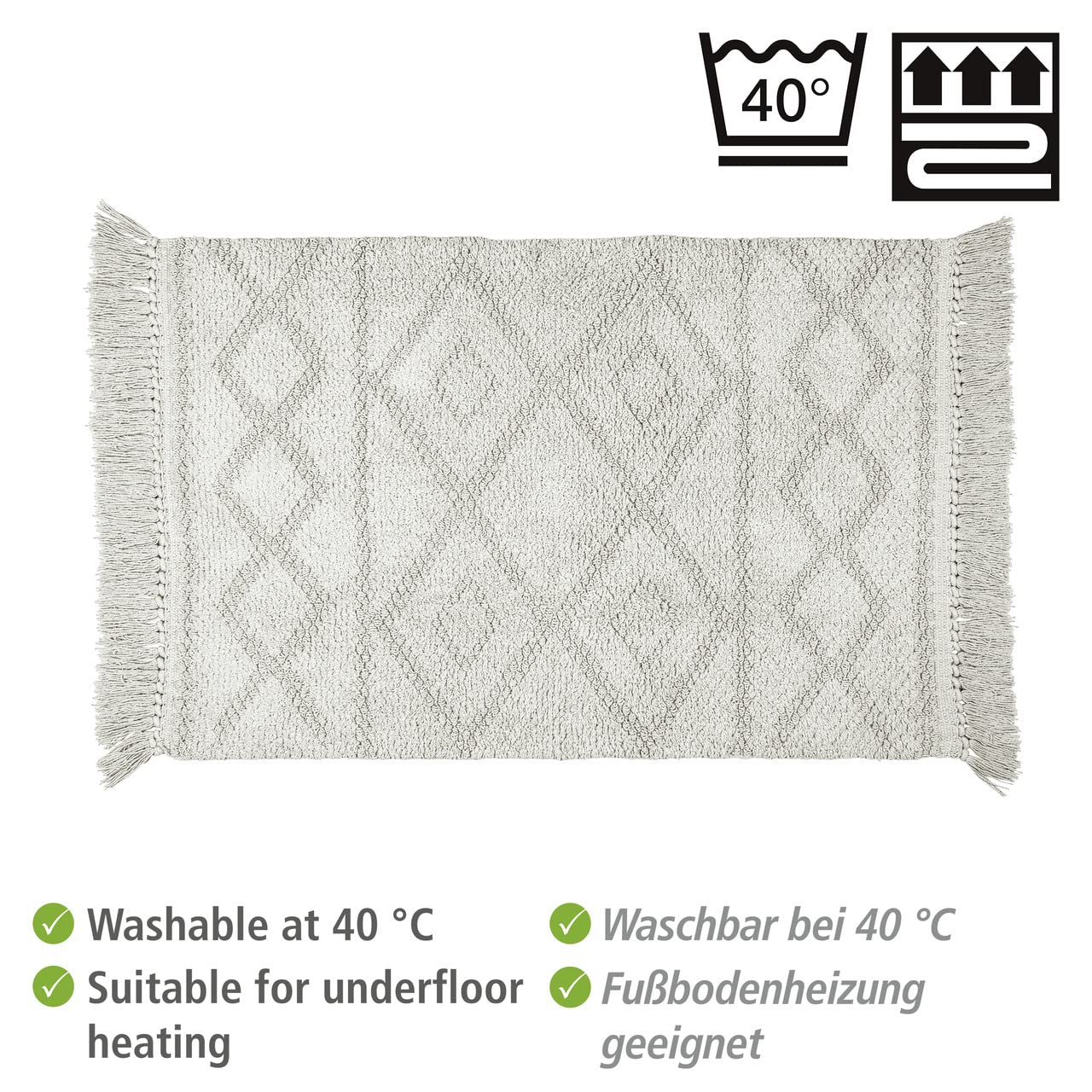 wenko-badematte-urla-grau-60-x-90-cm-bio-baumwolle-jacquard image 4