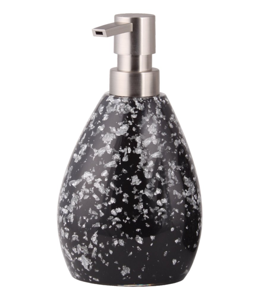 sanilo-badezimmer-set-glitzer-schwarz-seifenspender-wc-b-rste-freistehend image 3