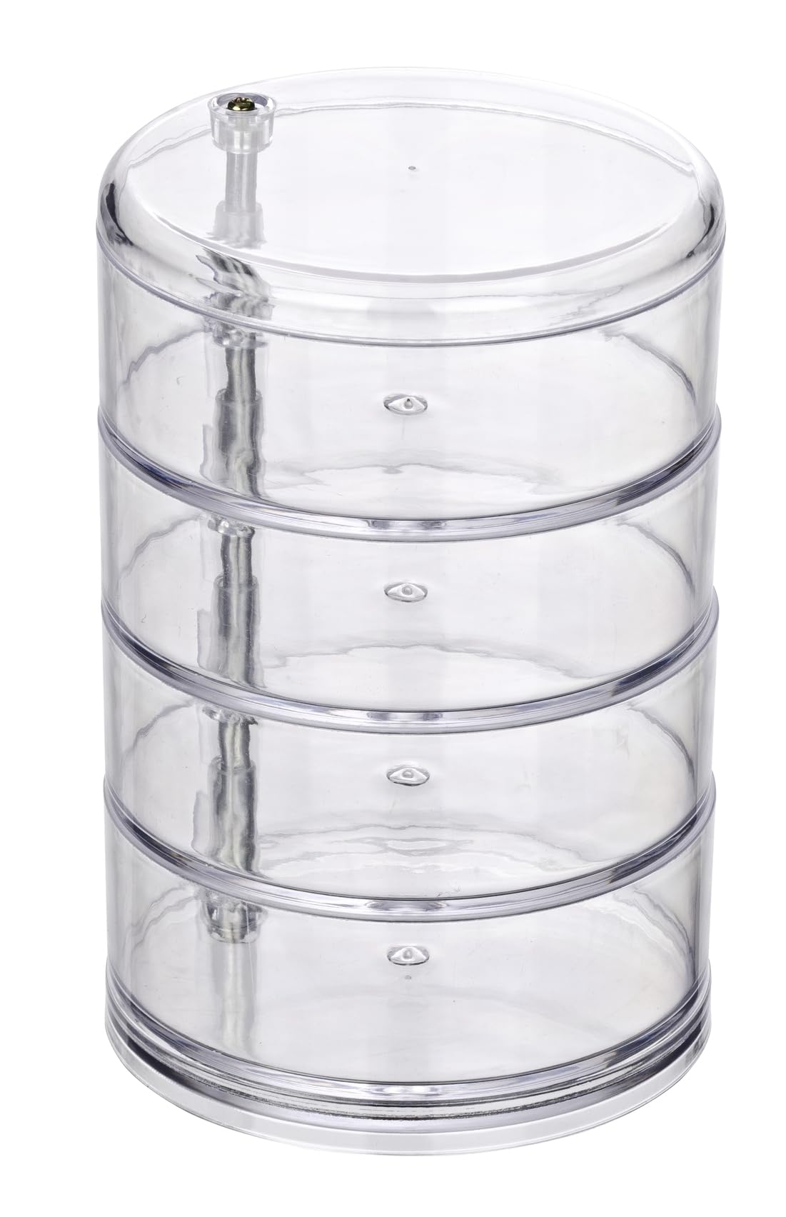 wenko-kosmetik-organizer-tower-make-up-aufbewahrung-acryl-transparent-4-f-cher image 1