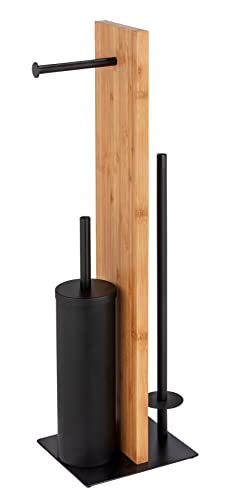 wenko-lesina-stand-wc-garnitur-3-in-1-aus-bambus-und-stahl-schwarz-18-x-69-x-18- image 7