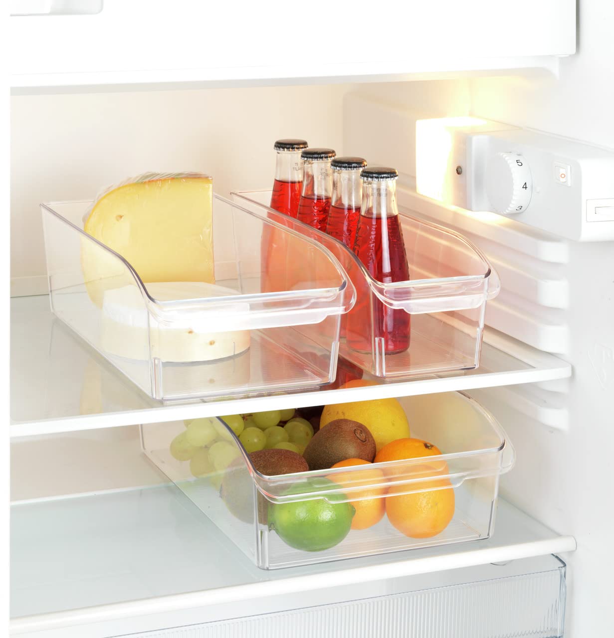 wenko-k-hlschrank-organizer-s-aufbewahrungsbox-transparent image 3