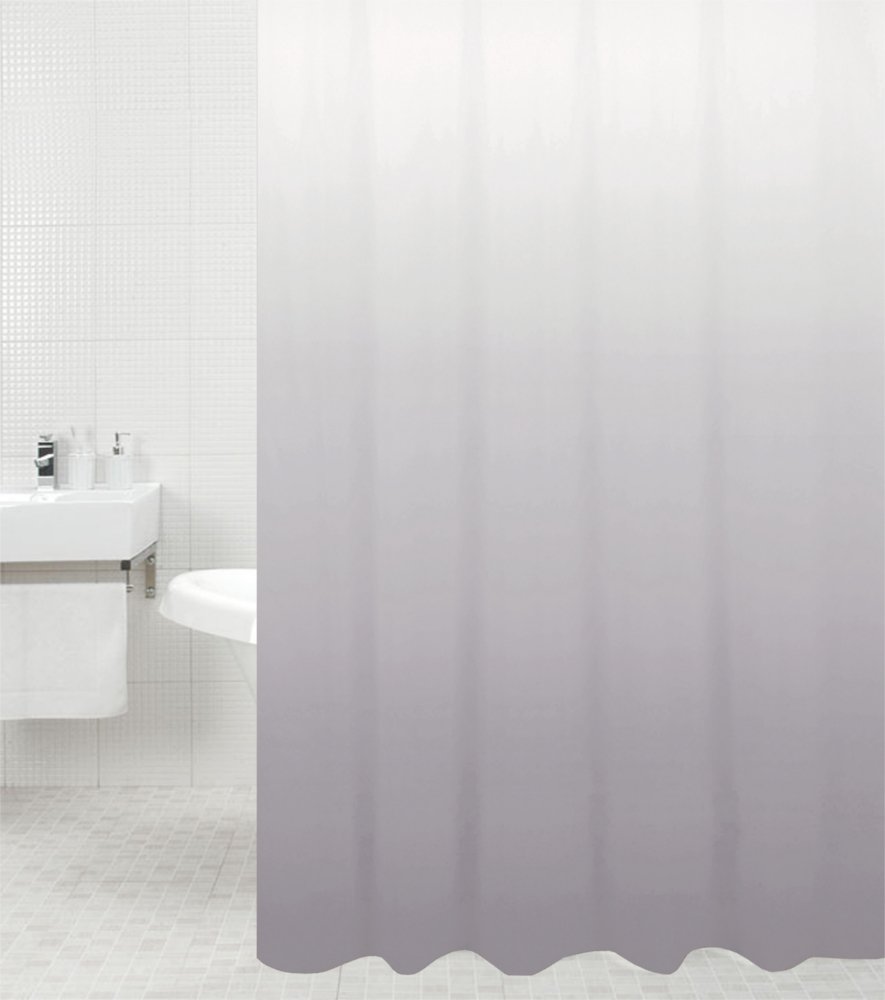 sanilo-duschvorhang-grau-180-x-180-cm-wasserdicht-inkl-12-ringe image 2