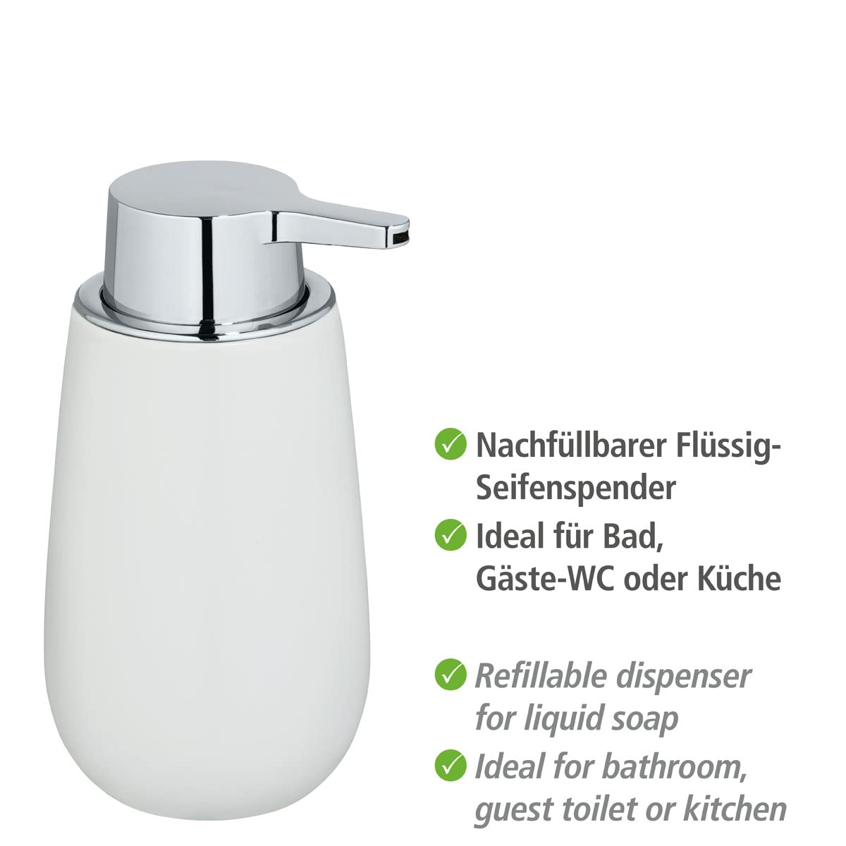 wenko-badi-seifenspender-keramik-wei-320-ml image 3