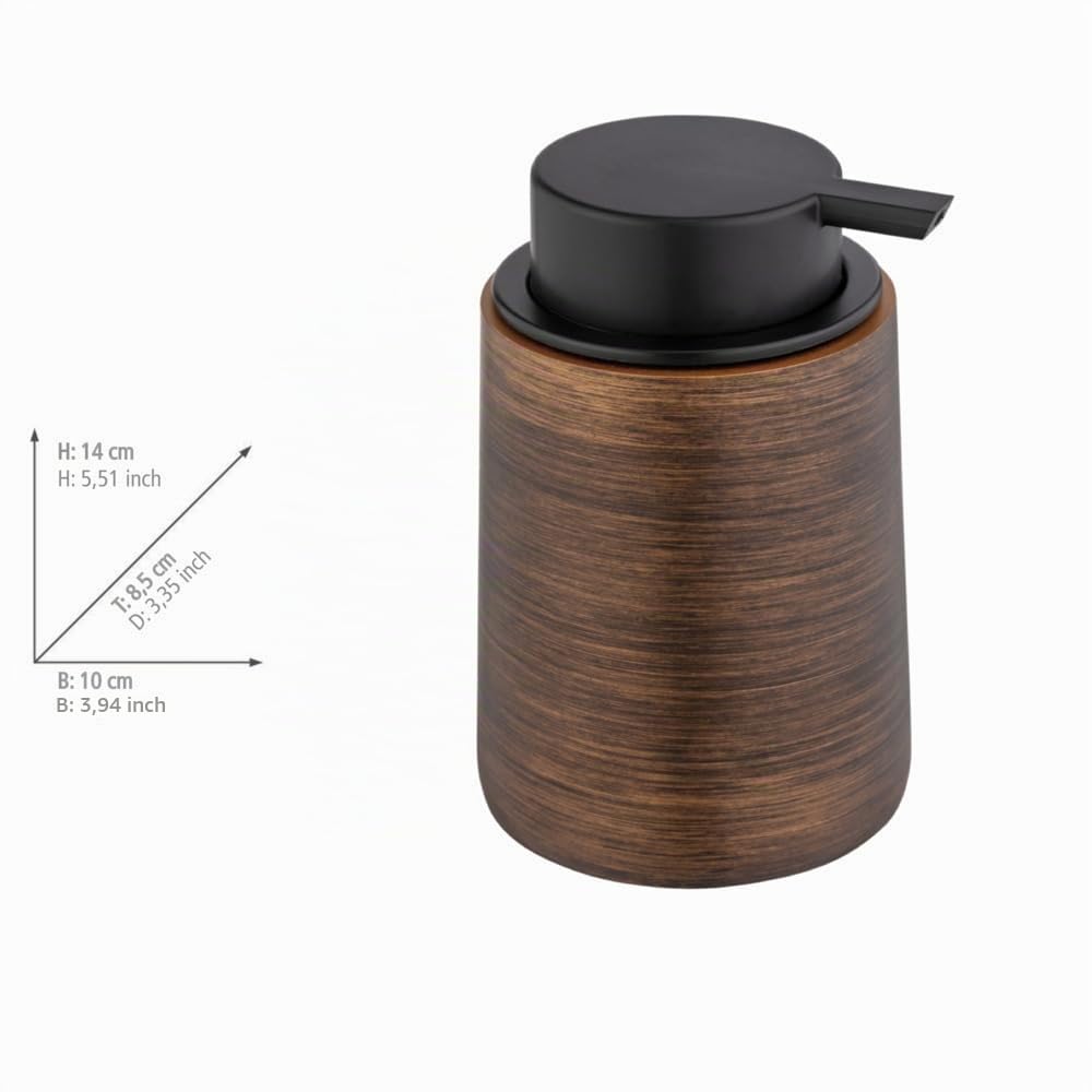 wenko-seifenspender-palena-250-ml-polyresin-bronze image 3