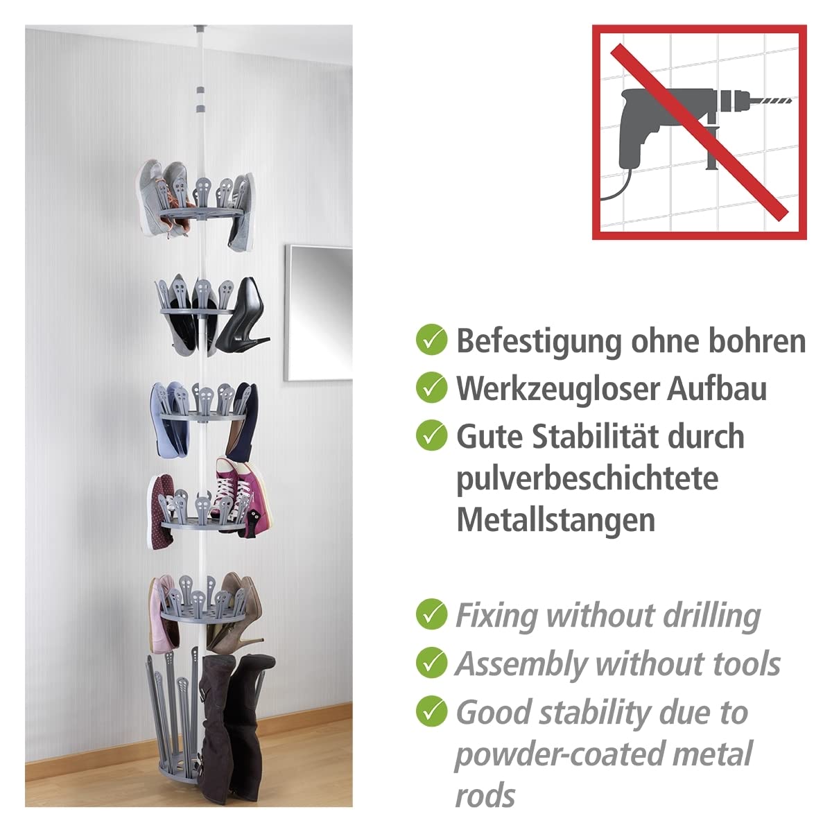 wenko-teleskop-schuhregal-achilles-wei-grau-f-r-30-paar-schuhe-100-bis-300-cm image 3