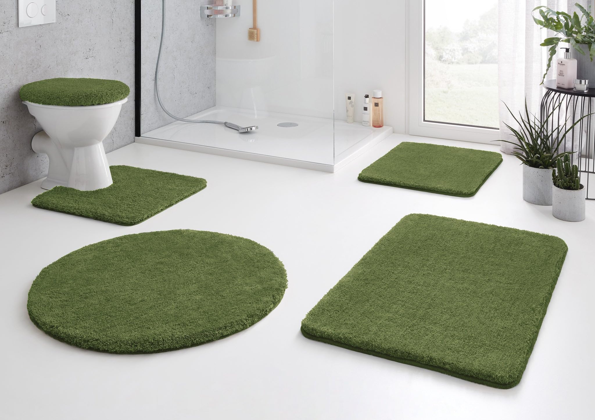 kleine-wolke-badteppich-set-relax-forest-2-teilig-50x50-55x85-cm-waldgr-n image 4