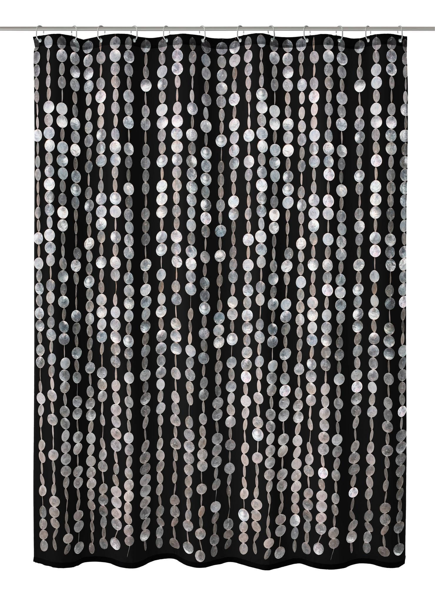 kleine-wolke-duschvorhang-textil-perla-schwarz-180-x-200-cm image 1