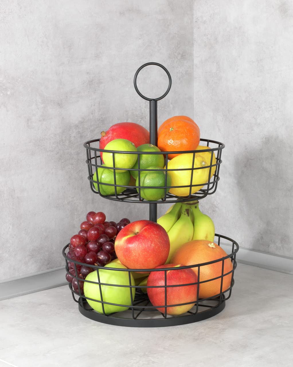wenko-multi-korb-etagere-2-etagig-28-x-39-cm-schwarz-industrial image 5