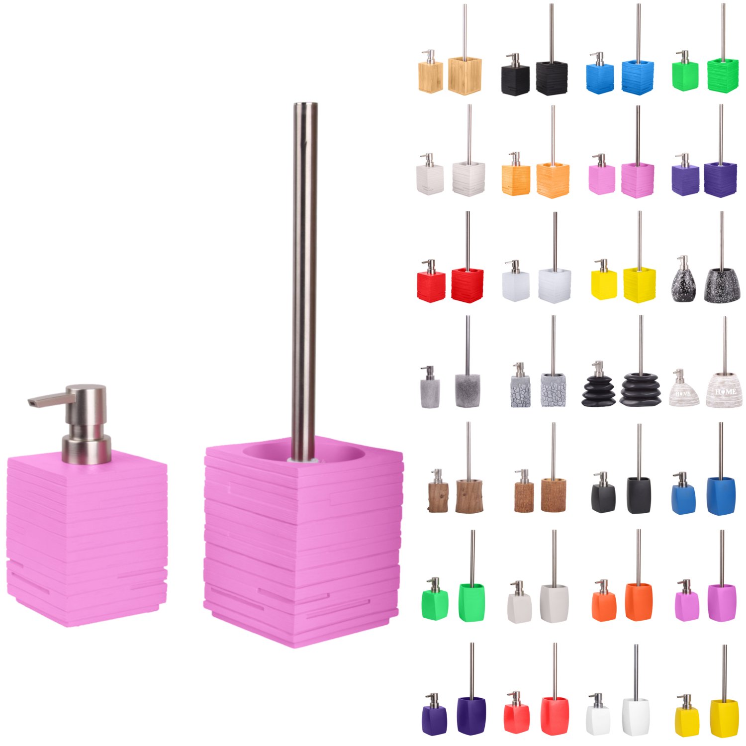sanilo-badezimmer-set-calero-pink-seifenspender-wc-b-rste image 1