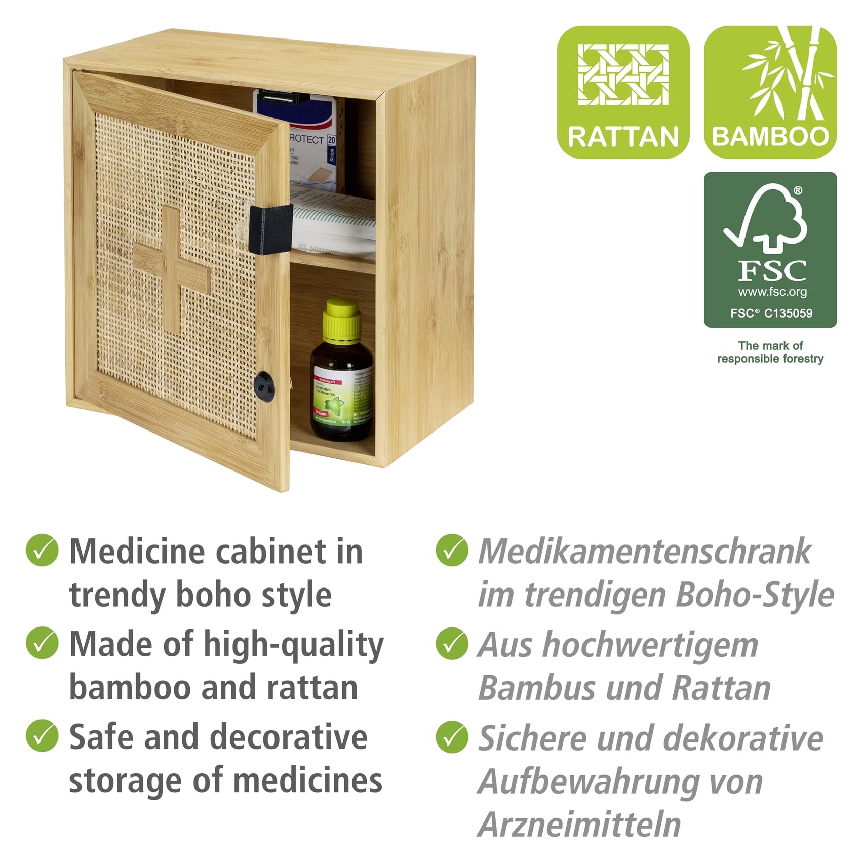 wenko-medikamentenschrank-allegre-bambus-rattan-30-x-30-x-17-8-cm-natur image 3