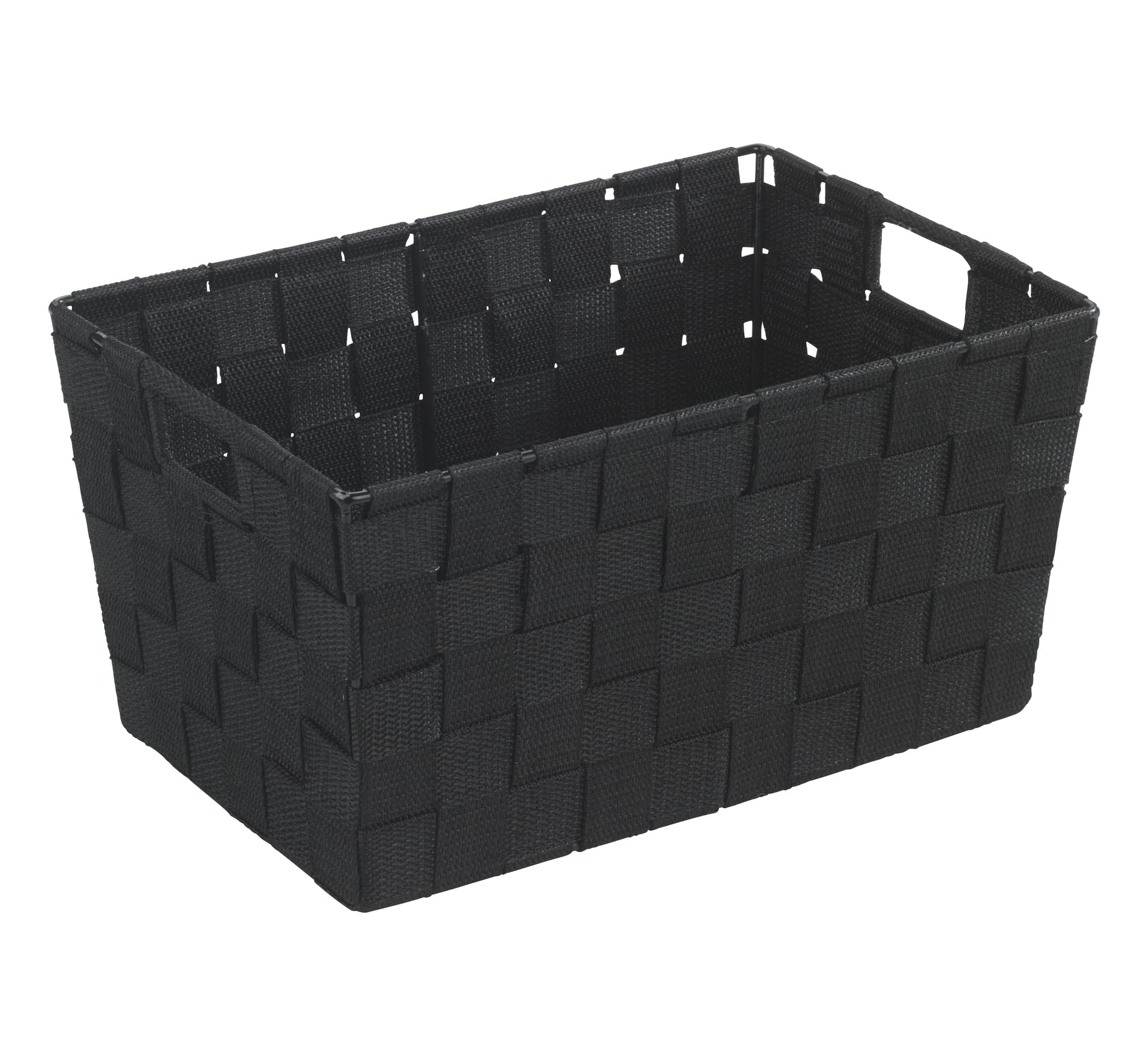 wenko-aufbewahrungskorb-adria-s-schwarz-30-x-15-x-20-cm-badkorb-6-24-l image 1