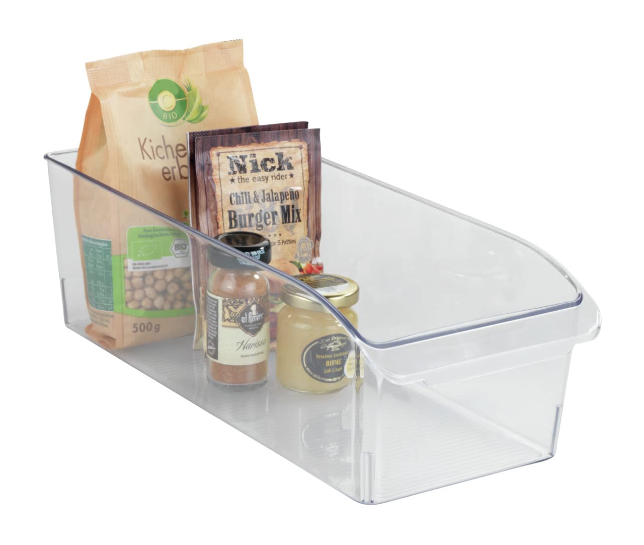 wenko-schrank-organizer-m-transparenter-k-chen-organizer-aus-pet-15-x-11-x-37-cm image 2