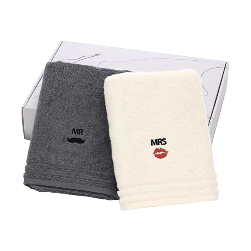 vossen-mr-mrs-handtuch-geschenkset-50-x-100-cm-2-handt-cher-ivory-flanell-mit-st image 5
