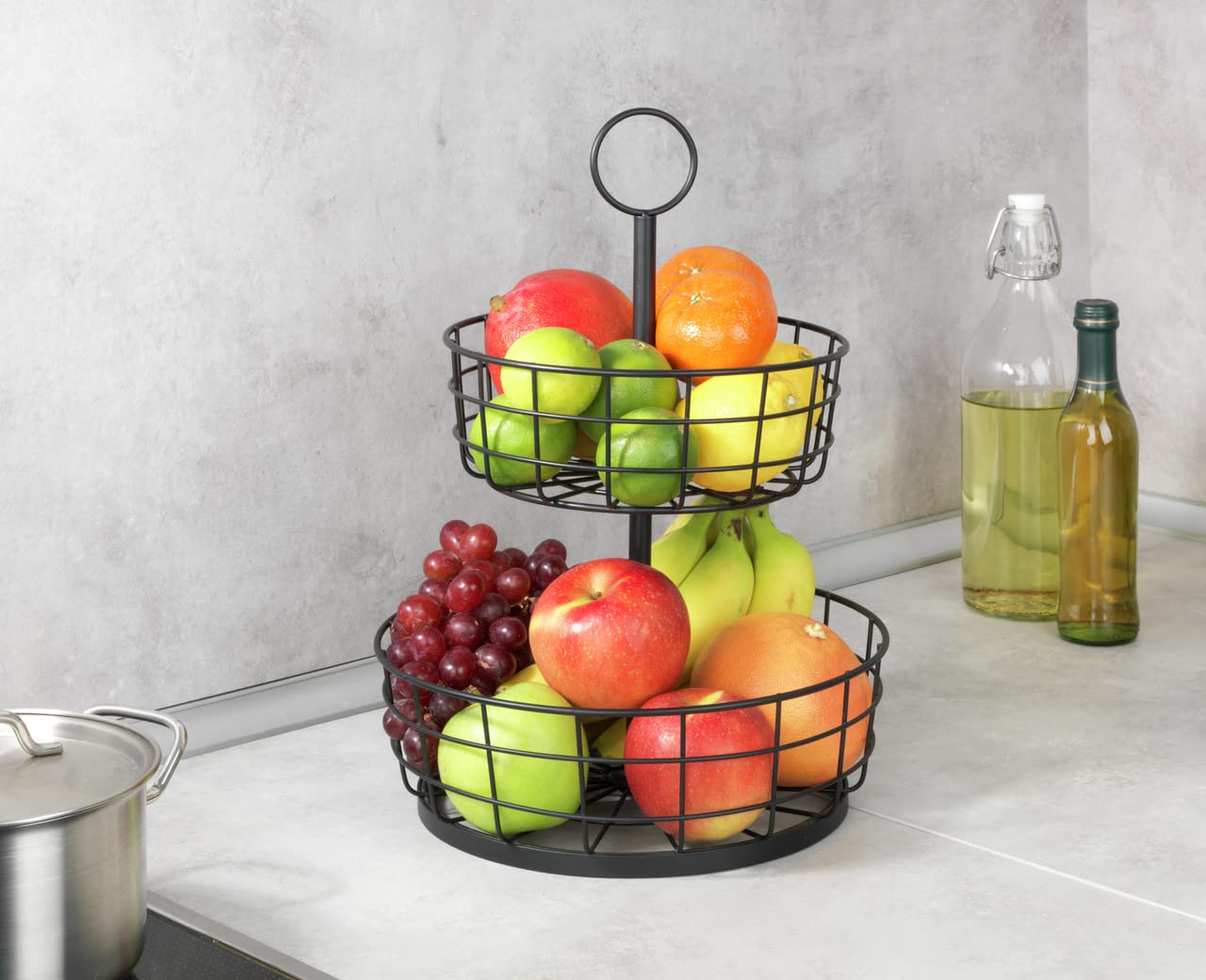 wenko-multi-korb-etagere-2-etagig-28-x-39-cm-schwarz-industrial image 6