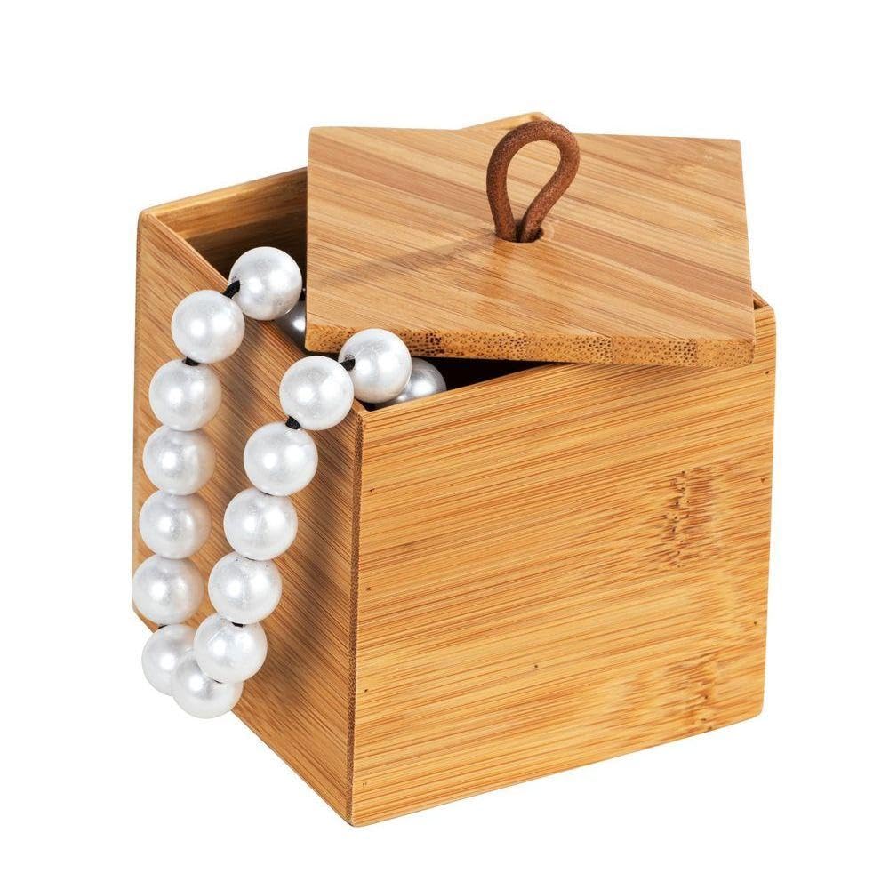 wenko-bambus-box-terra-s-mit-deckel-aufbewahrungsbox-9-x-9-x-9-cm-natur image 3
