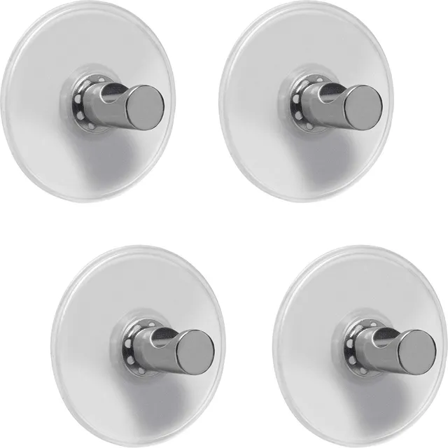 kleine-wolke-cordoba-wandhaken-smart-hooks-4er-set-pvc-zink-silber image 1