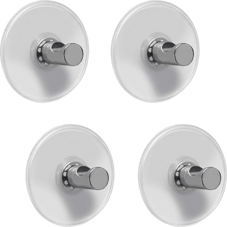 kleine-wolke-cordoba-wandhaken-smart-hooks-4er-set-pvc-zink-silber image 1