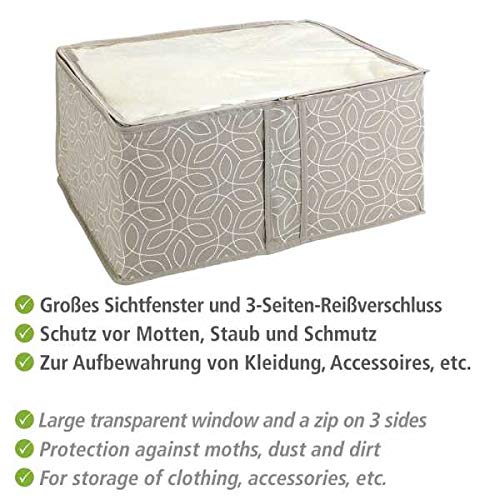 wenko-balance-s-aufbewahrungs-soft-box-mit-sichtfenster-20-x-40-x-30-cm-taupe image 5
