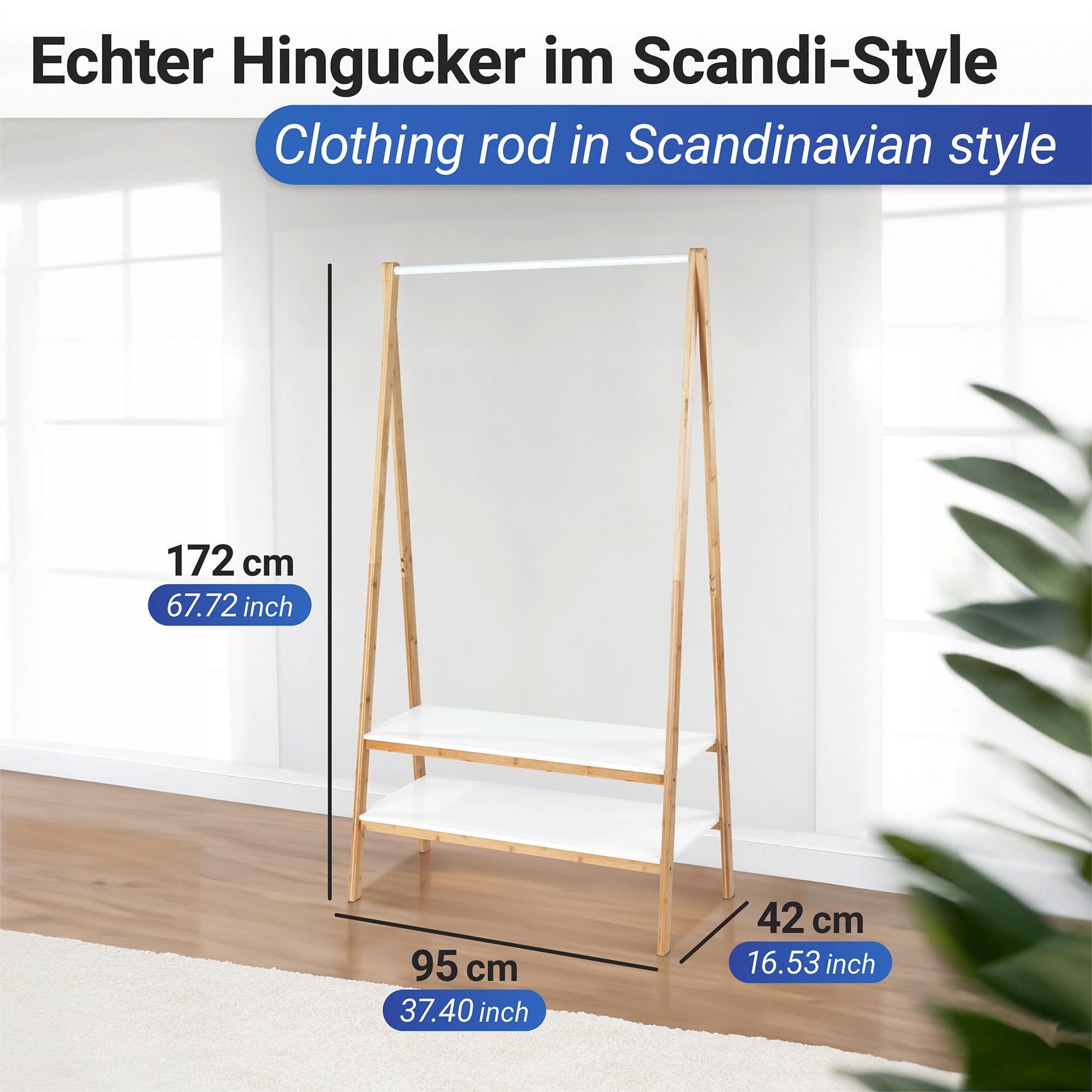 wenko-finja-standgarderobe-95-x-172-x-42-cm-bambus-braun-wei image 6