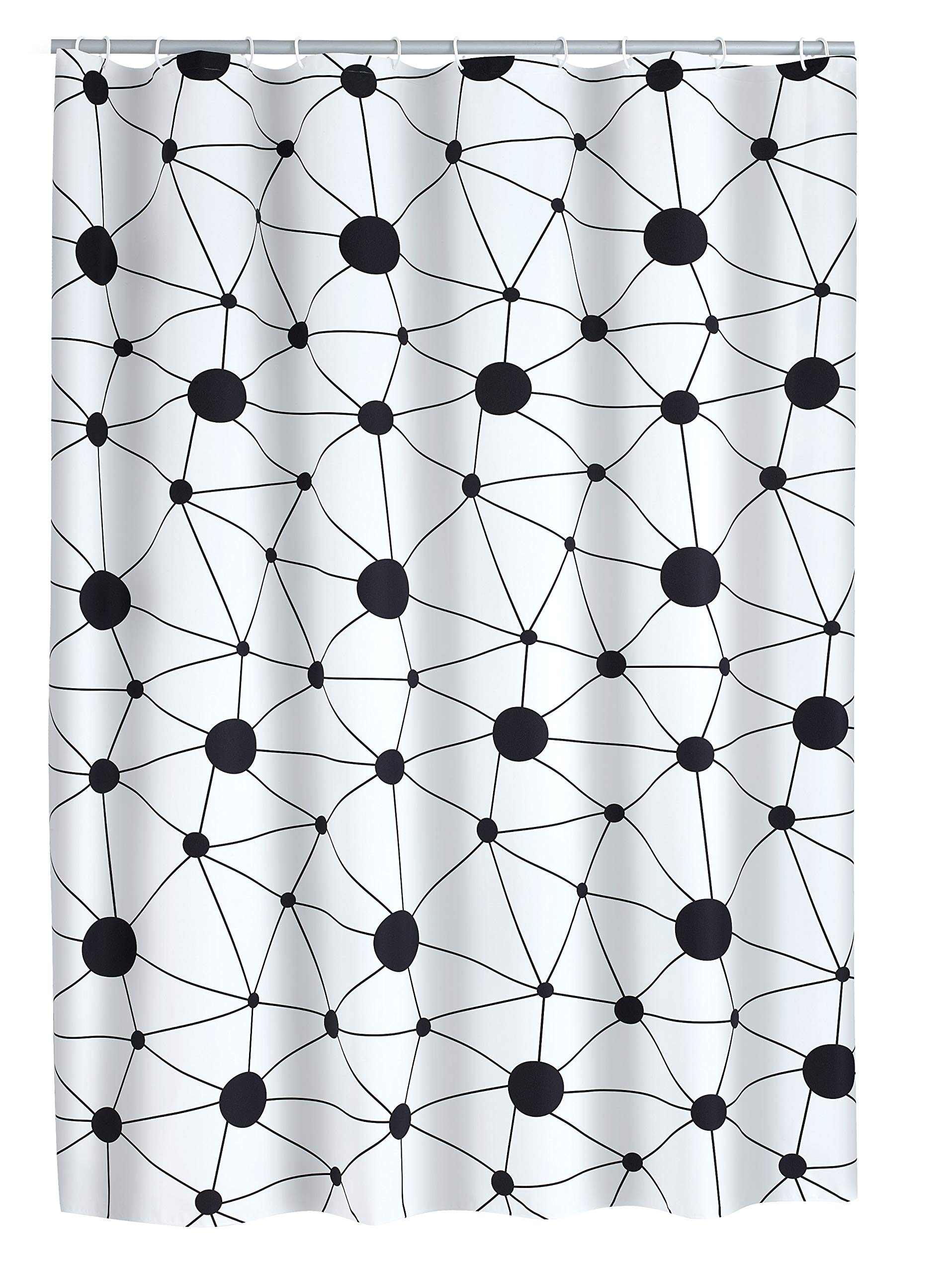 ridder-science-folien-duschvorhang-schwarz-180-x-200-cm image 1