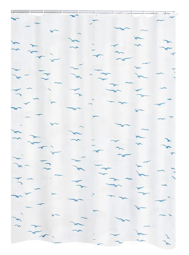 ridder-duschvorhang-sylt-blau-240x180-cm-aus-folie-inkl-ringe image 1
