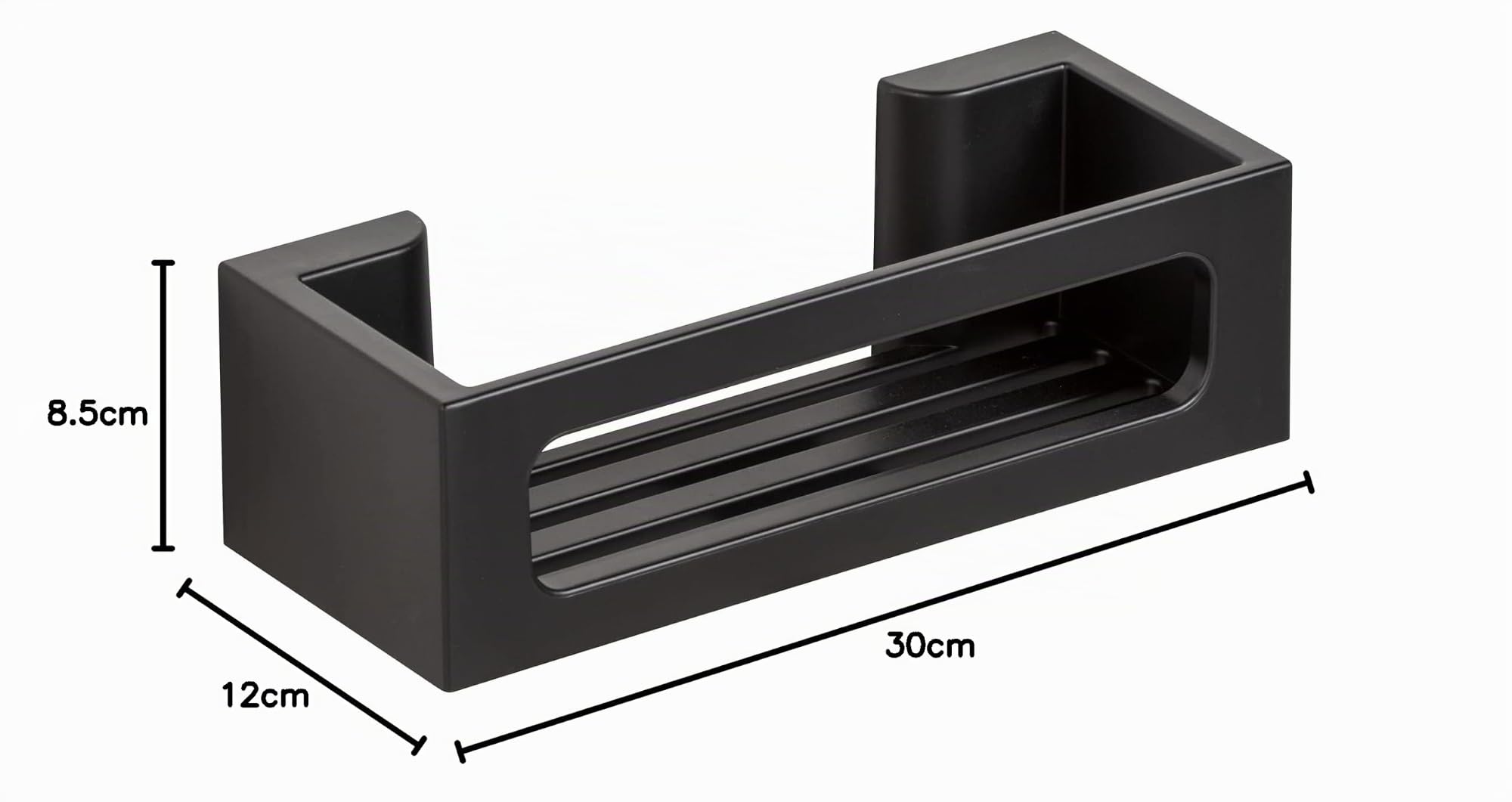 wenko-turbo-loc-wandablage-bralia-duschkorb-schwarz-30-x-8-5-x-12-cm-ohne-bohren image 7