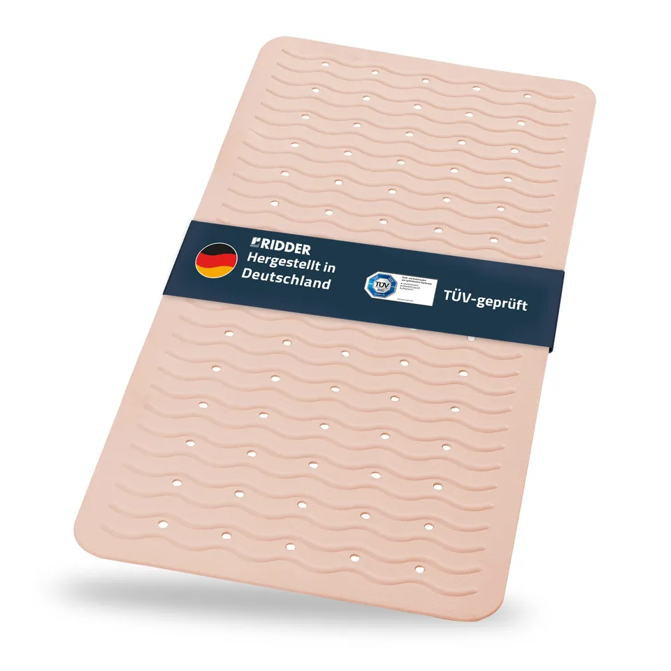 ridder-playa-wanneneinlage-38x80-cm-rosa-rutschfeste-badematte-tpe image 1