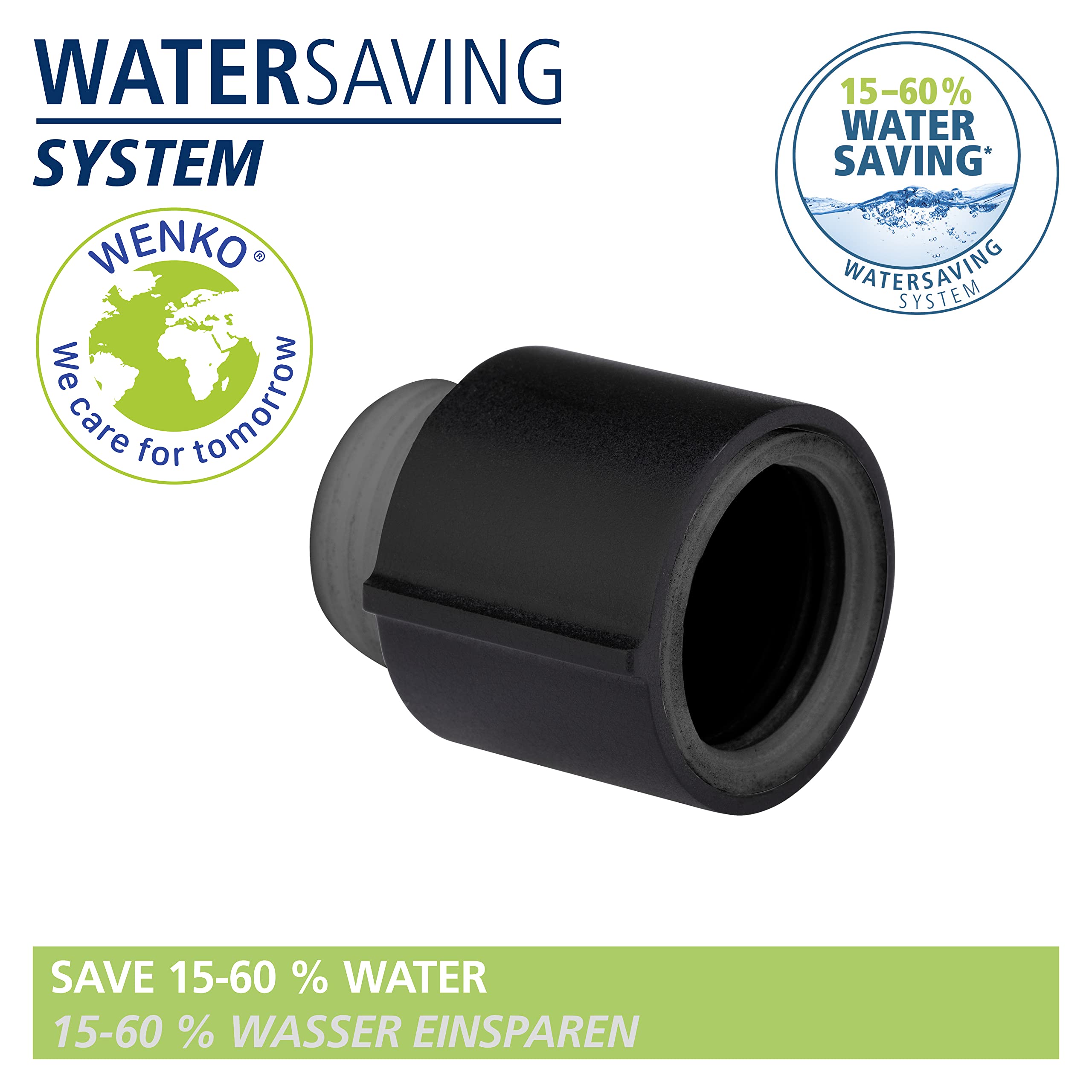 wenko-watersaving-wassersparer-dusch-einsatz-1-2-zoll-schwarz image 2