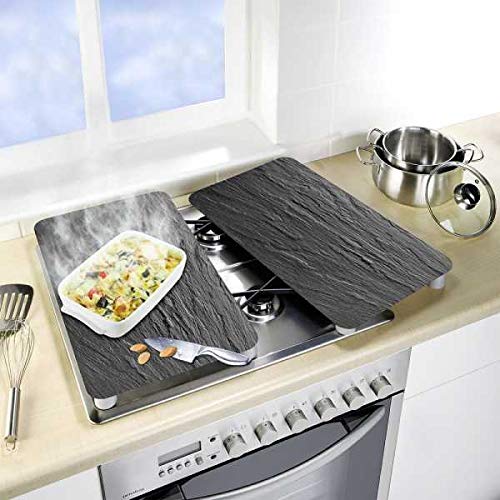 wenko-herdabdeckplatte-universal-xl-schiefer-2er-set-abdeckung-aus-geh-rtetem-gl image 7