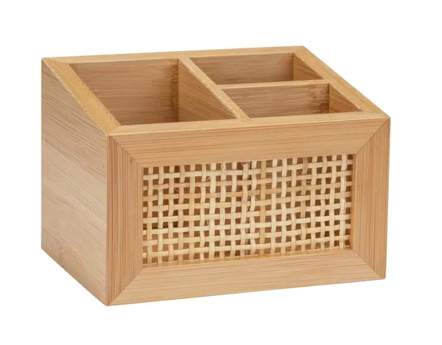 wenko-badbox-allegre-aus-bambus-und-rattan-3-f-cher-12-x-8-5-x-9-cm-natur image 1