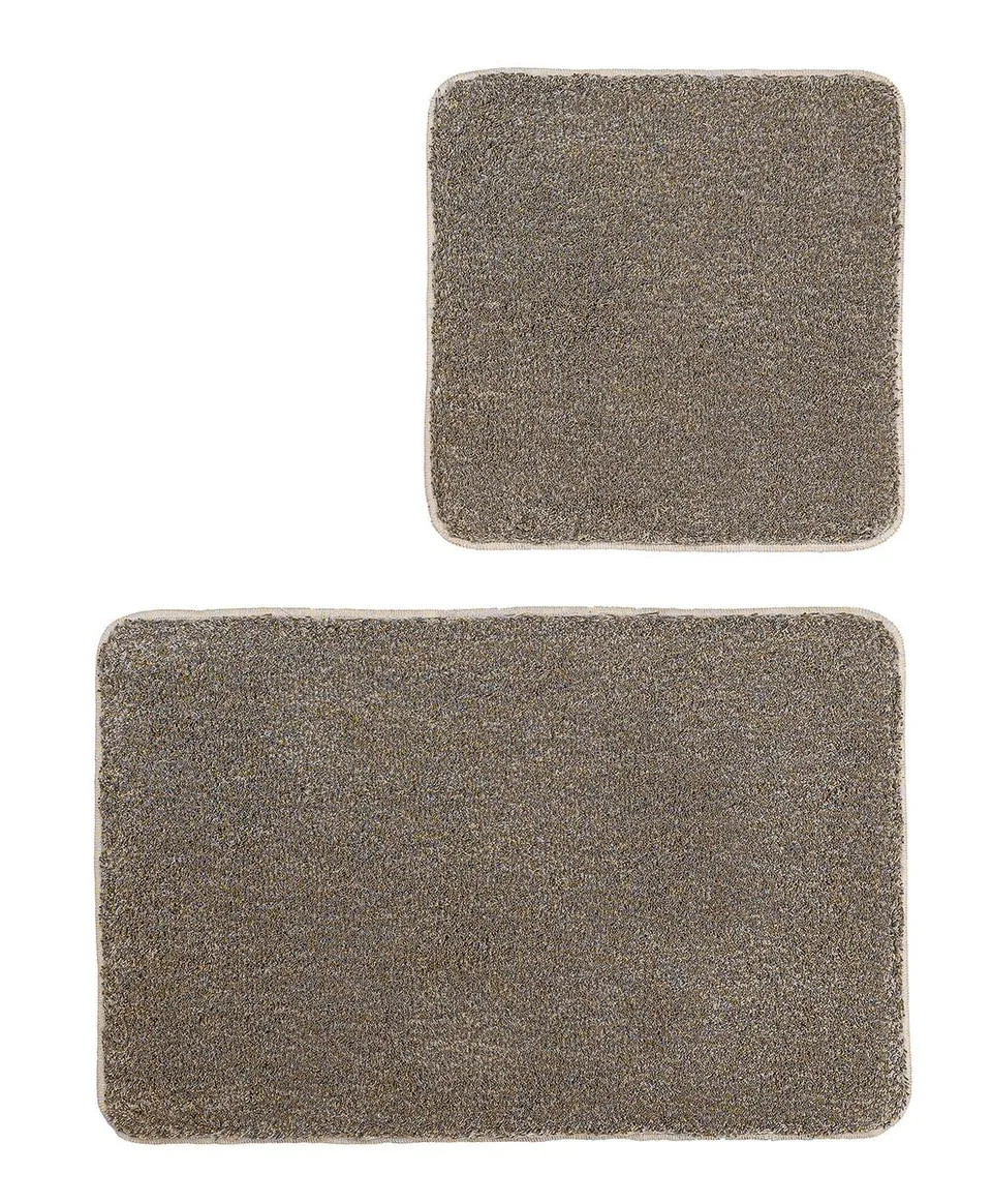 kleine-wolke-badteppich-set-relax-taupe-2-teilig-50x50-55x85-cm-polyacryl-hochfl image 1