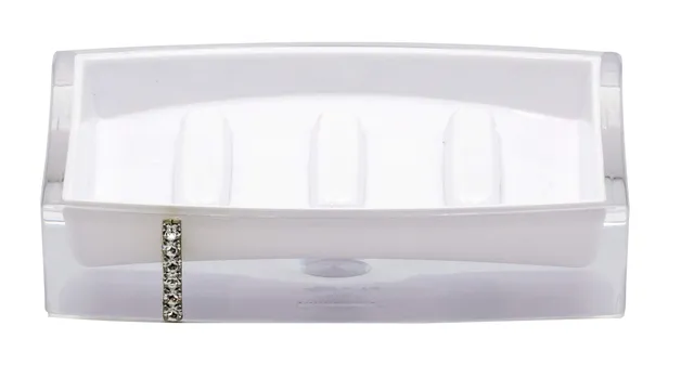 ridder-classy-seifenschale-acryl-wei-12-8-x-9-x-2-8-cm image 1