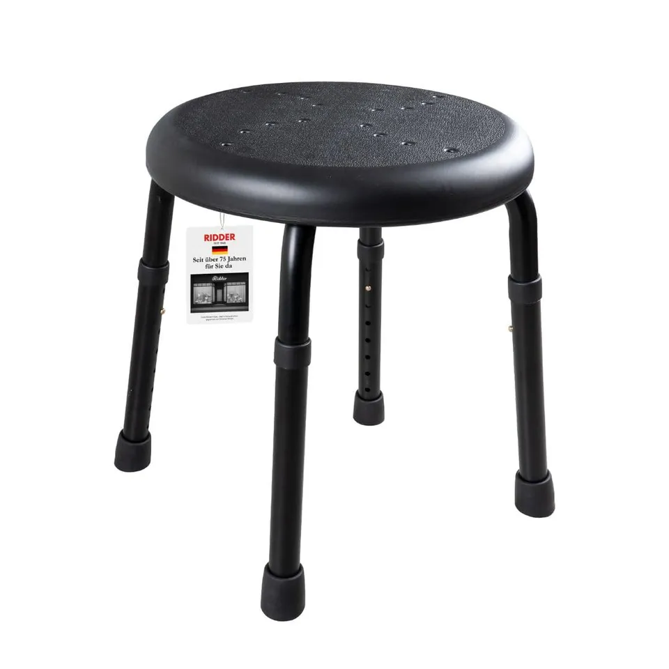 ridder-bad-hocker-go-h-henverstellbarer-duschhocker-50-x-34-9-52-5-cm-schwarz image 1