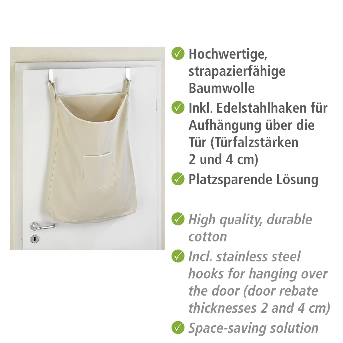 wenko-ber-t-r-w-schesammler-canguro-beige-w-schesack-baumwolle-65-l-52-x-81-x-10 image 3