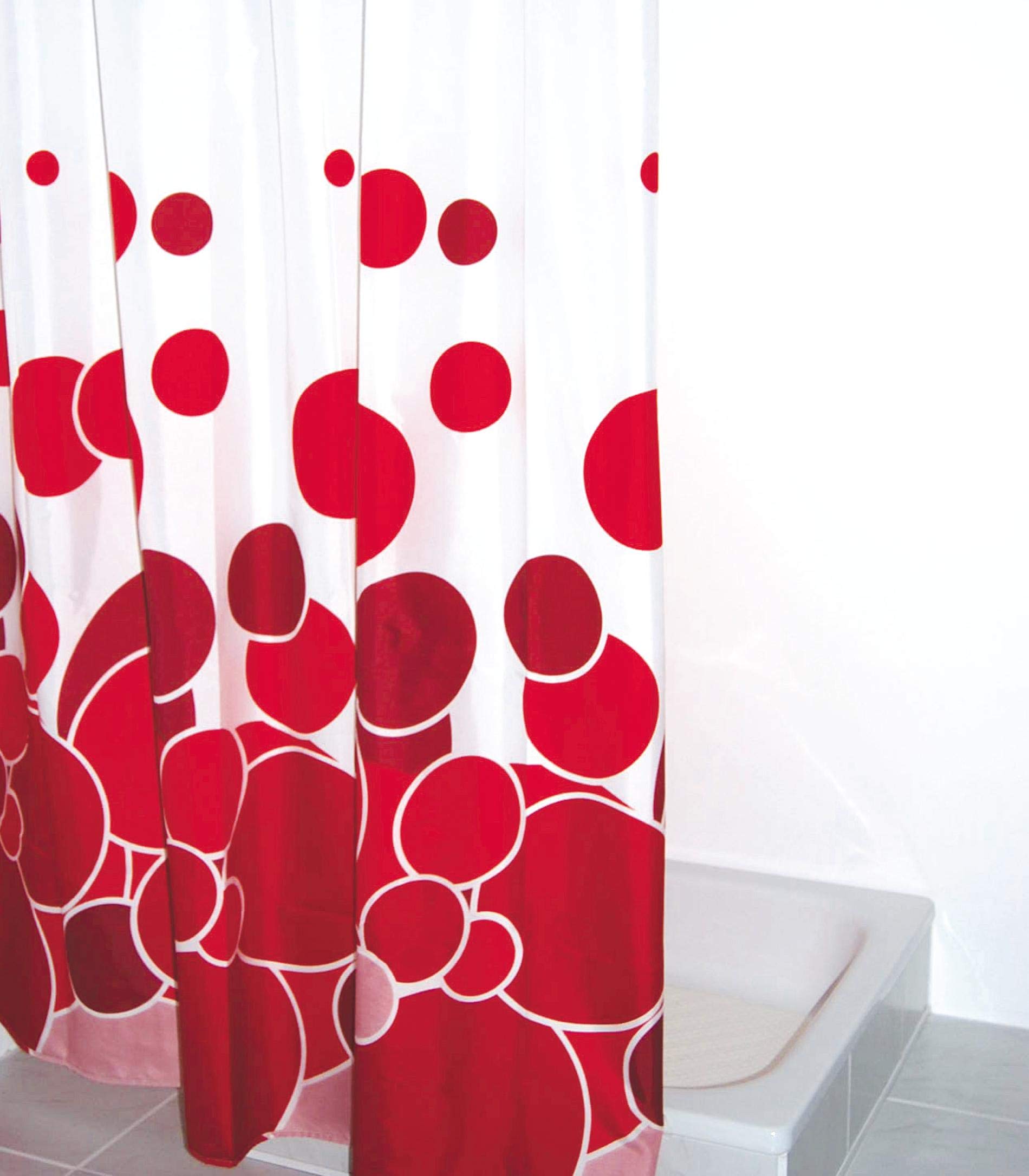 ridder-duschvorhang-textil-kani-rot-180-x-200-cm image 2