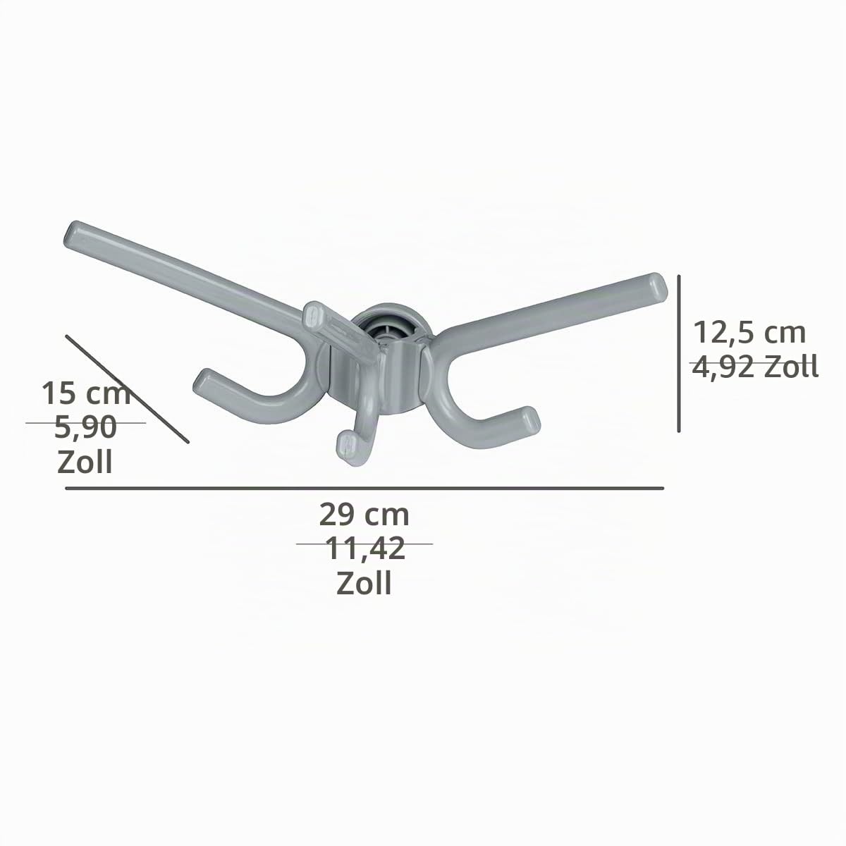 wenko-herkules-haken-2er-set-mehrfach-halter-mit-je-3-haken-grau image 5
