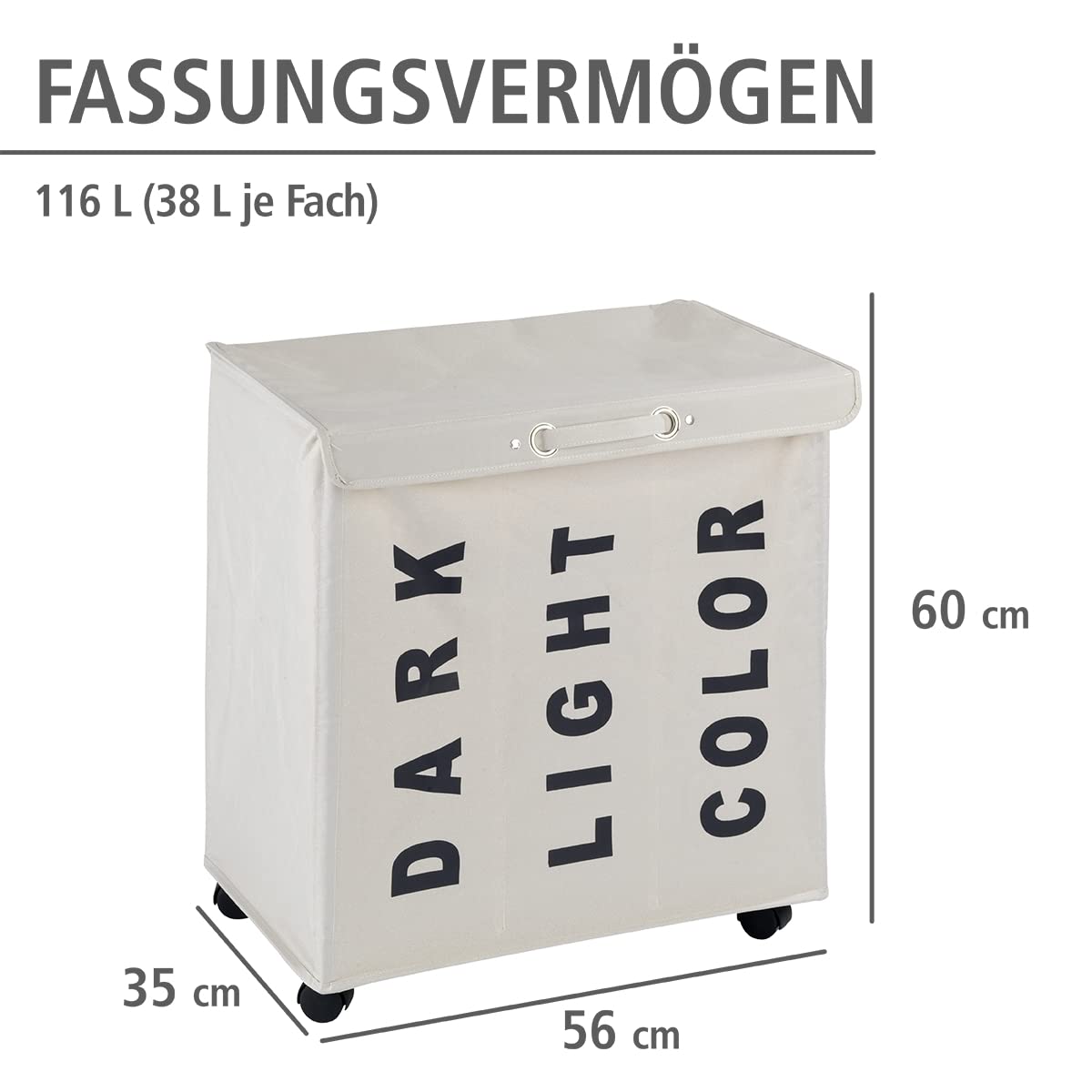 wenko-w-schesammler-trivo-beige-w-schekorb-mit-deckel-rollen-und-3-f-chern-116-l image 5