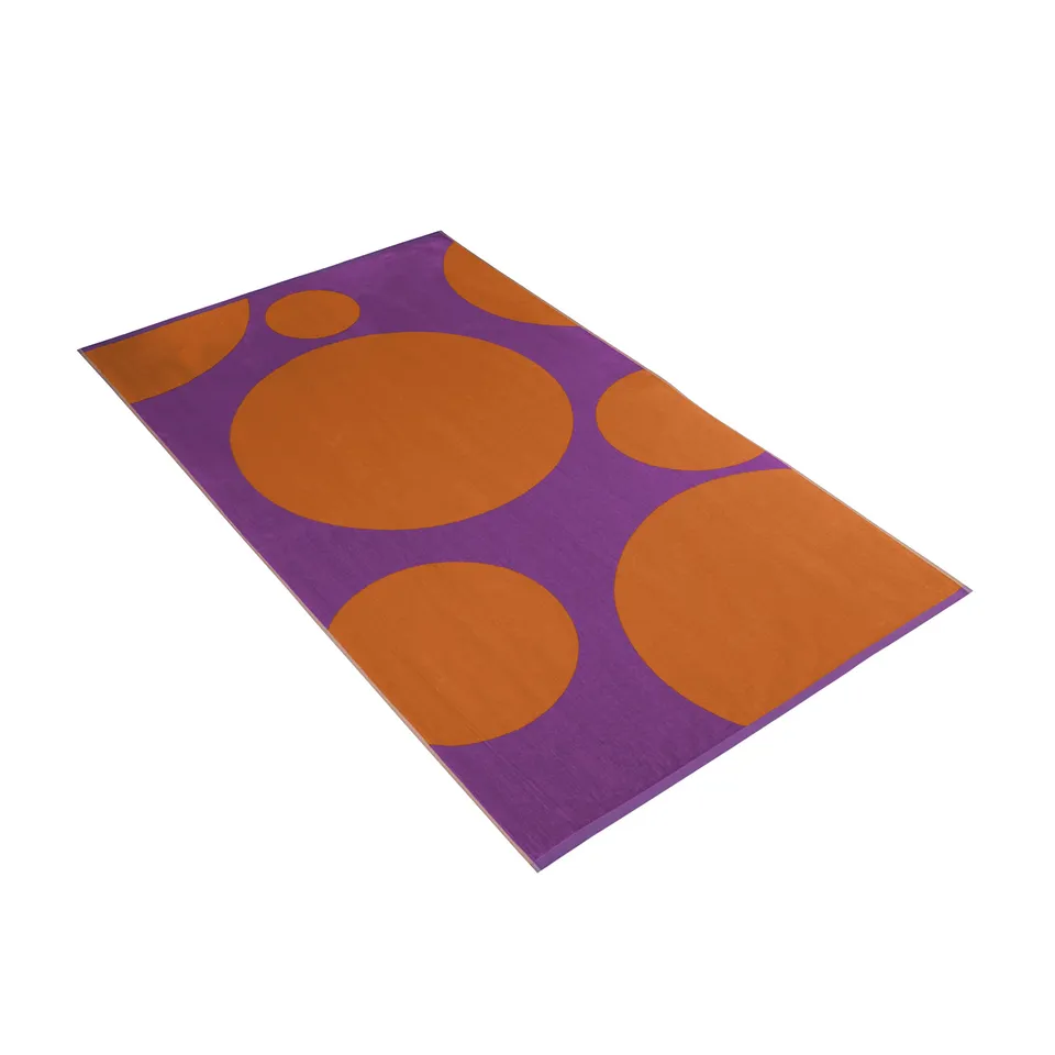vossen-strandtuch-maxi-dots-violet-100-x-180-cm image 1