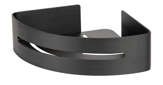 wenko-turbo-loc-bivio-eckablage-duschregal-aluminium-30-5-x-8-x-23-cm-black-matt image 1